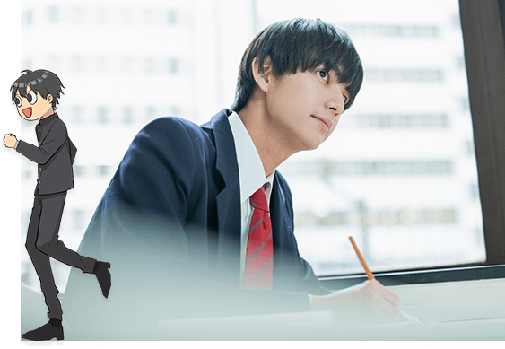 勉強する女の子